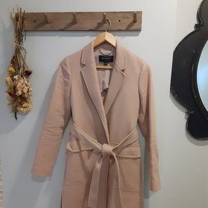 Ann Taylor Wool Wrap Coat Pink/Nude
